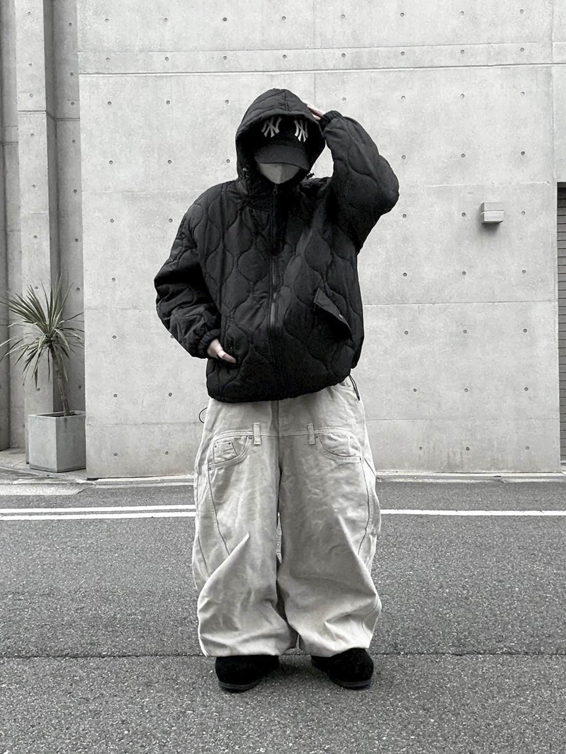 Quilting Hood Blouson