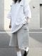 [SET]embroidery logo t-shirt＋embroidery sweat half pt