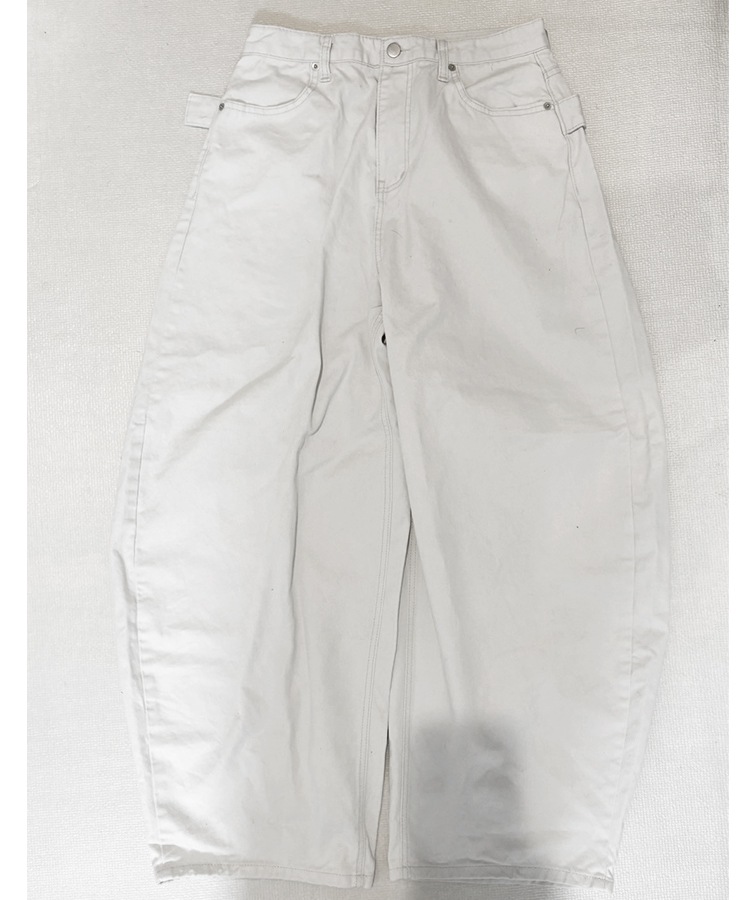 Back Belt Wide Pants