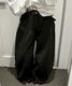 Back Belt Wide Pants
