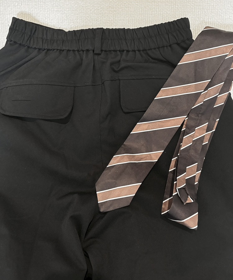 Tie Belt Cargo Pants