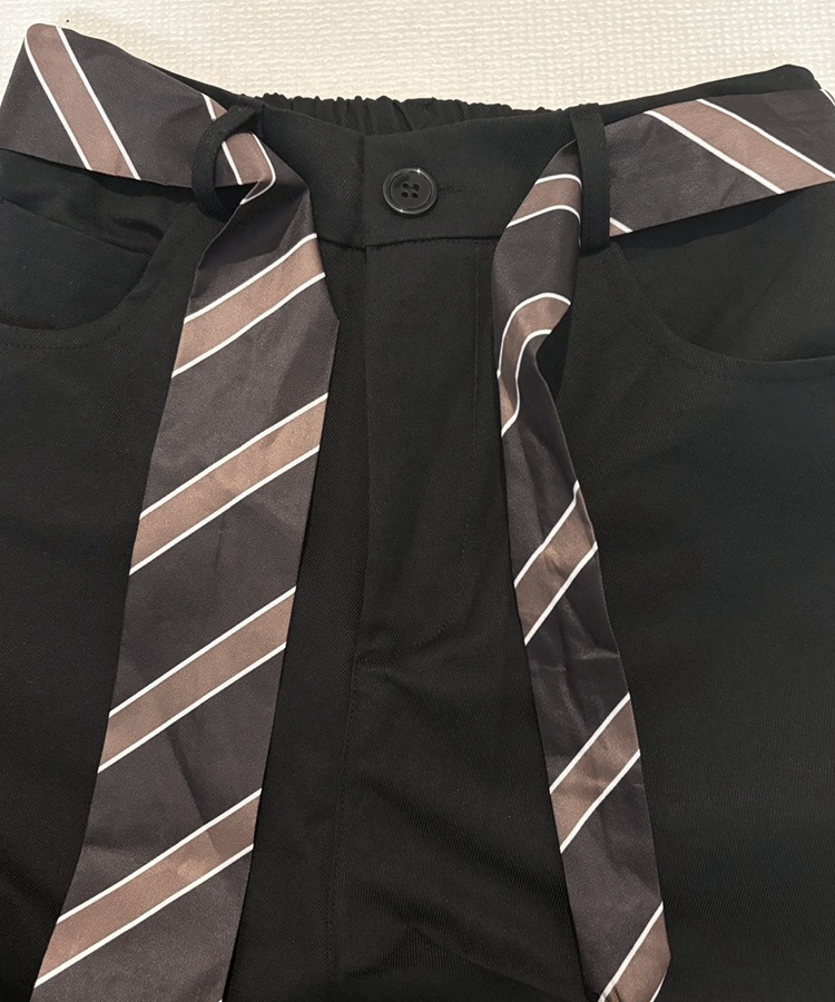 Tie Belt Cargo Pants | BOTTOMS | YACA