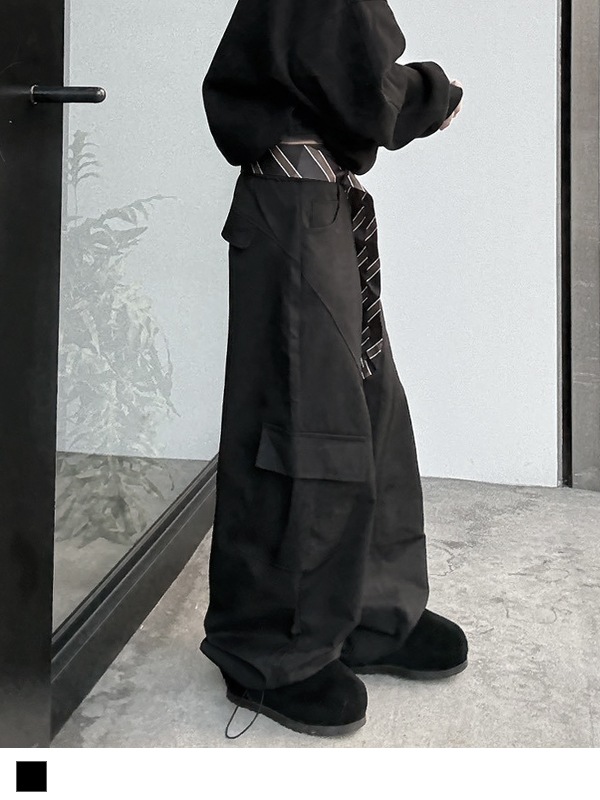 Tie Belt Cargo Pants