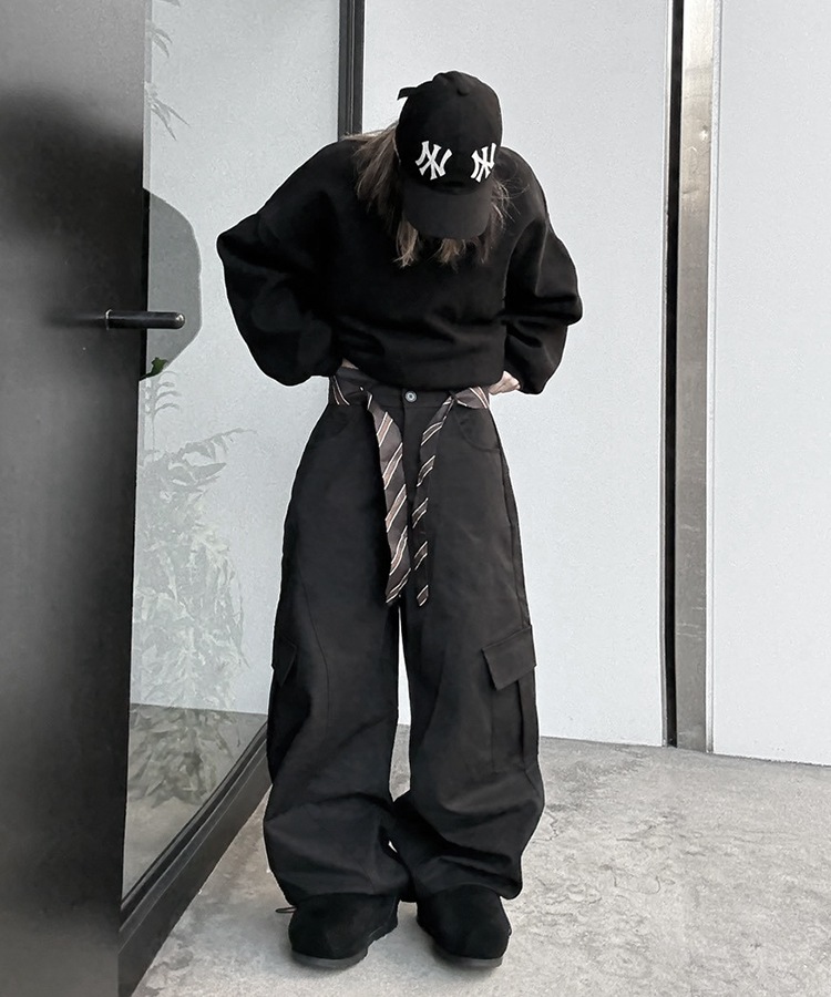 Tie Belt Cargo Pants