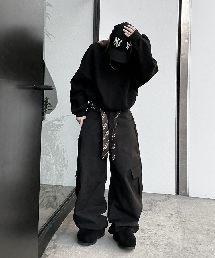 Tie Belt Cargo Pants
