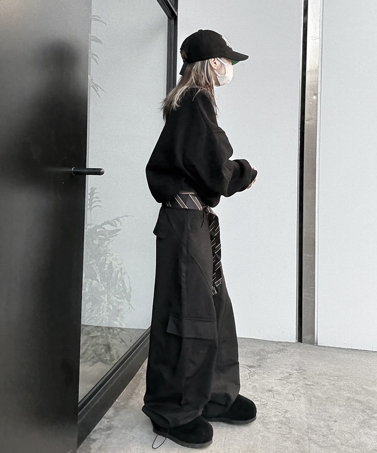 Tie Belt Cargo Pants