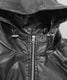 Leather String Hood Jacket