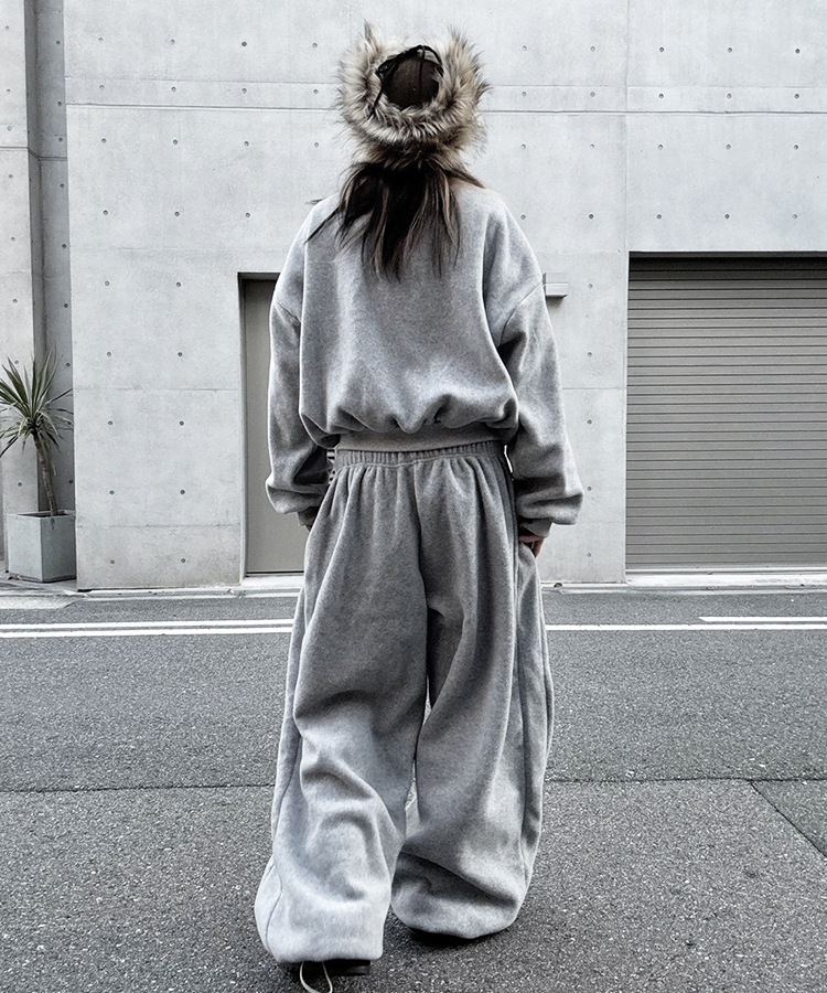 Cropped Fleece Zip Tops