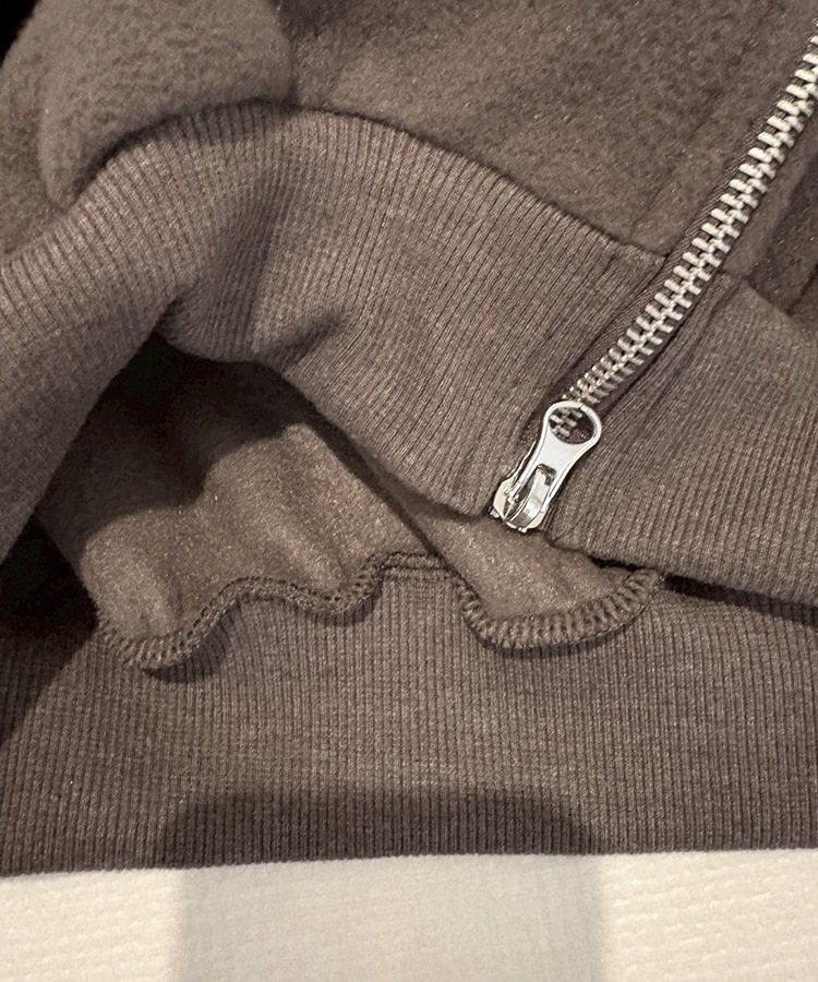 Cropped Fleece Zip Tops