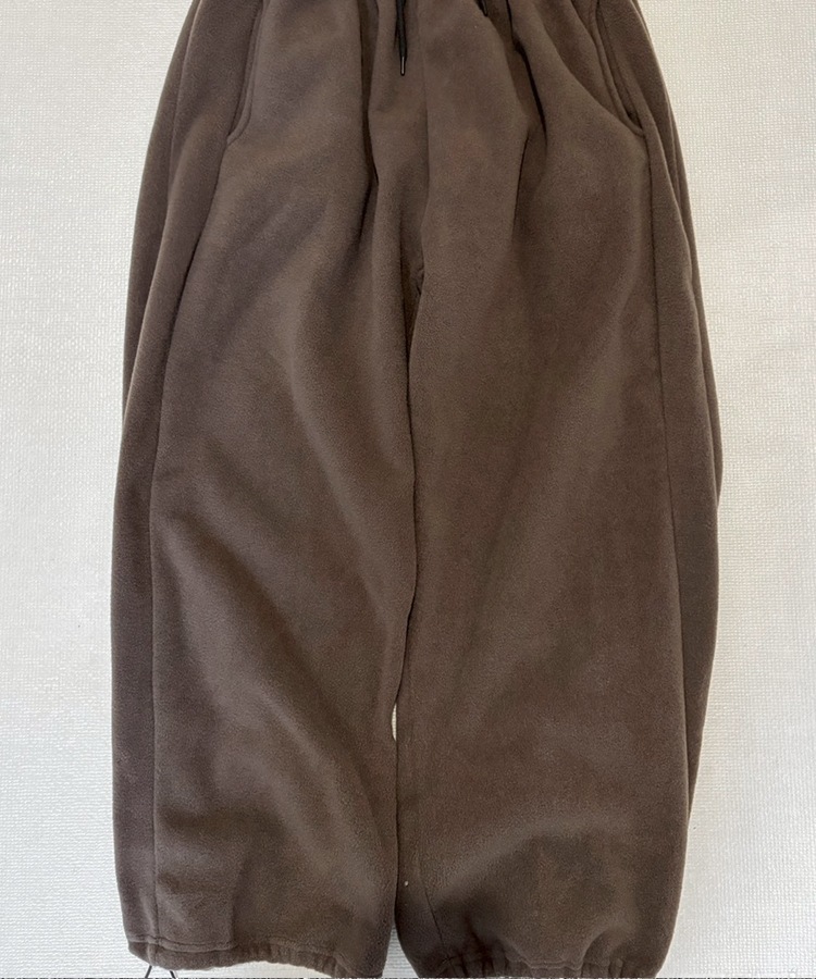 Fleece Over Wide Pants
