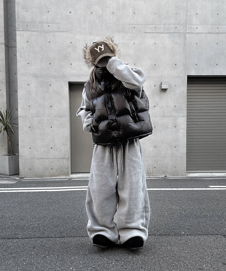 Fleece Over Wide Pants