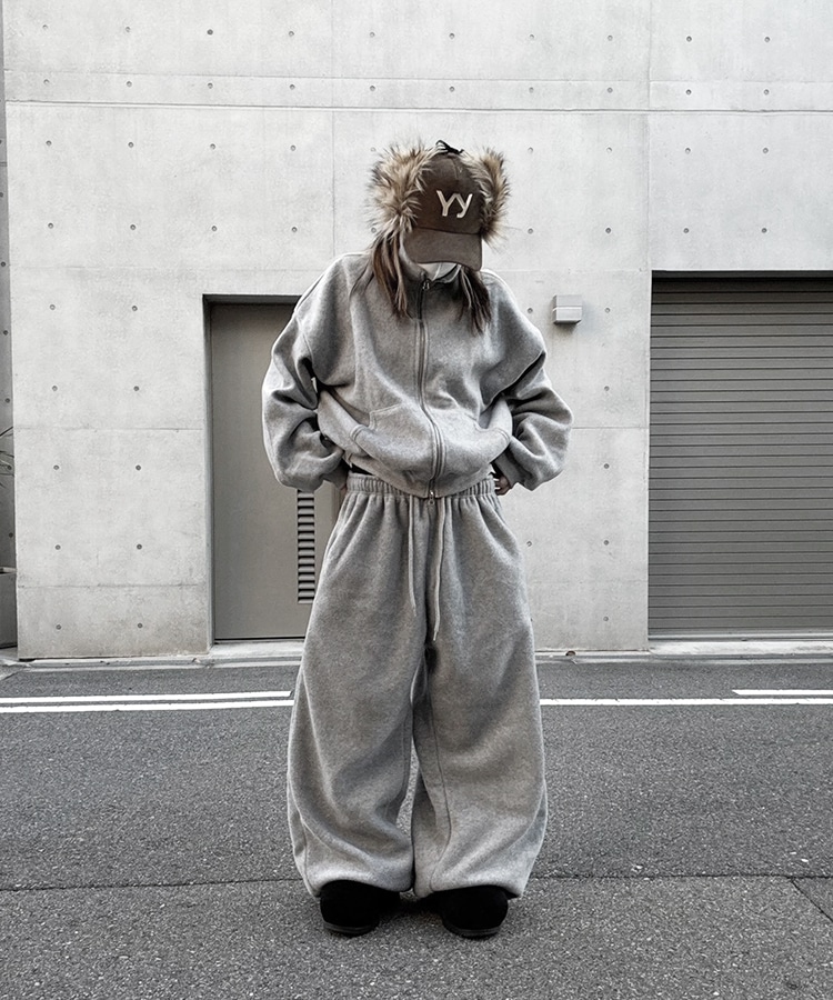 Fleece Over Wide Pants