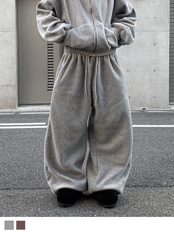Fleece Over Wide Pants