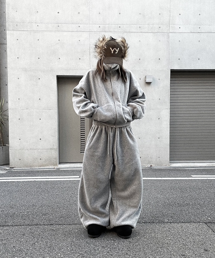 Fleece Over Wide Pants