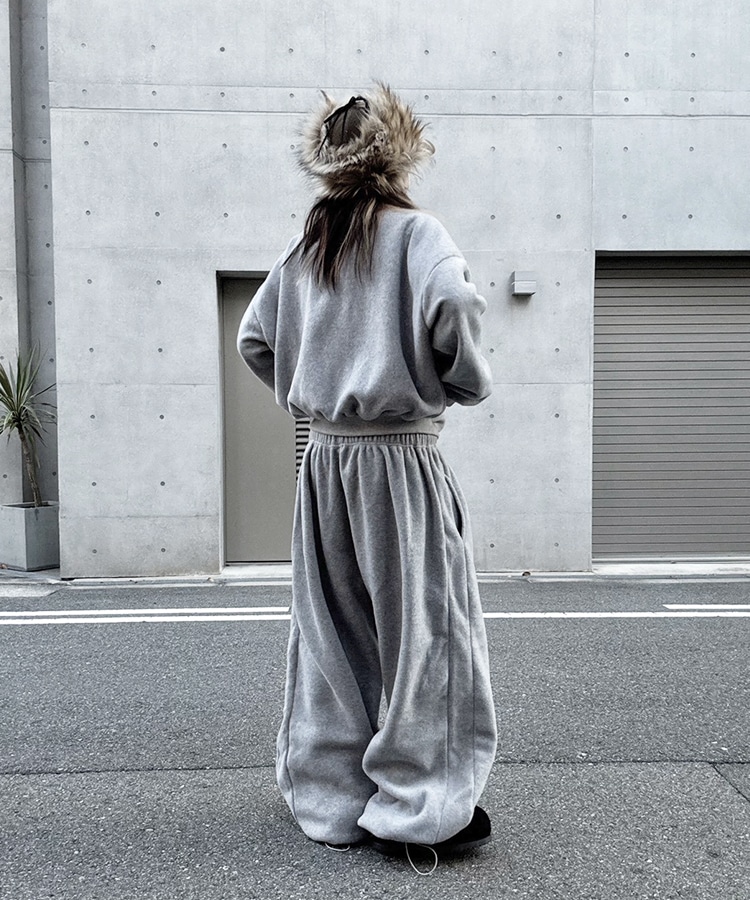 Fleece Over Wide Pants