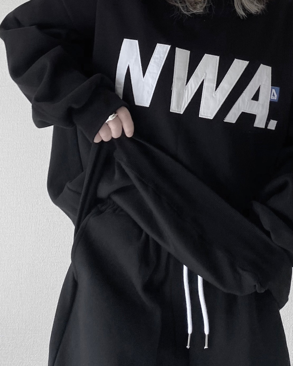 Logo Print Sweat Half PT