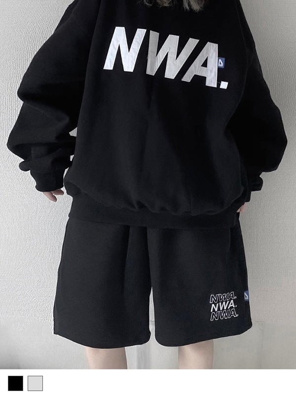 Logo Print Sweat Half PT