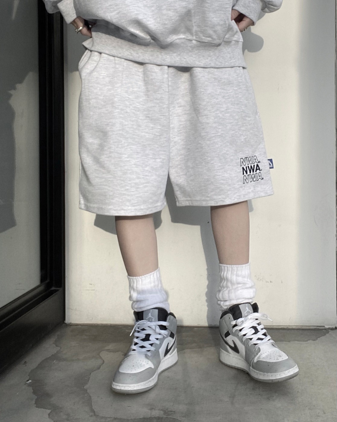 Logo Print Sweat Half PT