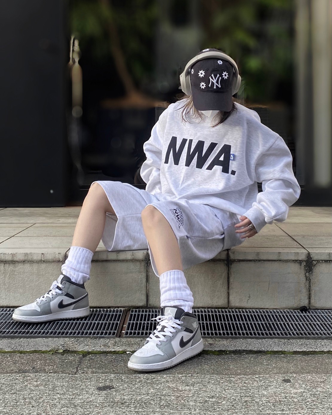 Logo Print Sweat Half PT