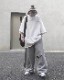 damage cutoff sweat pants