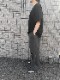 damage cutoff sweat pants