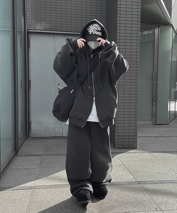 Big Silhouette Logo Zip Parka