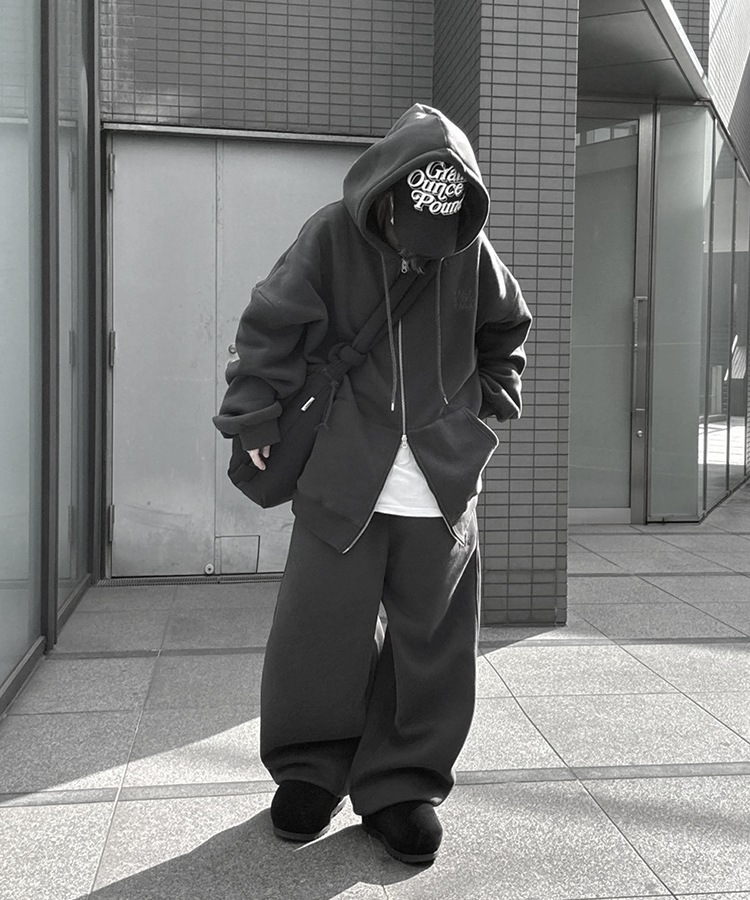 Big Silhouette Logo Zip Parka