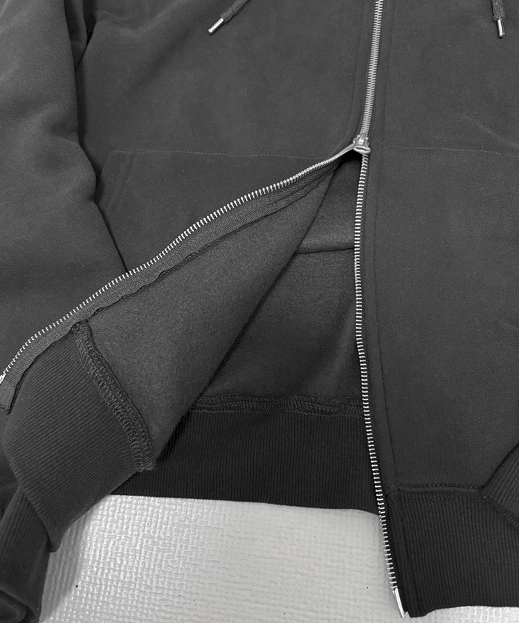 Big Silhouette Logo Zip Parka