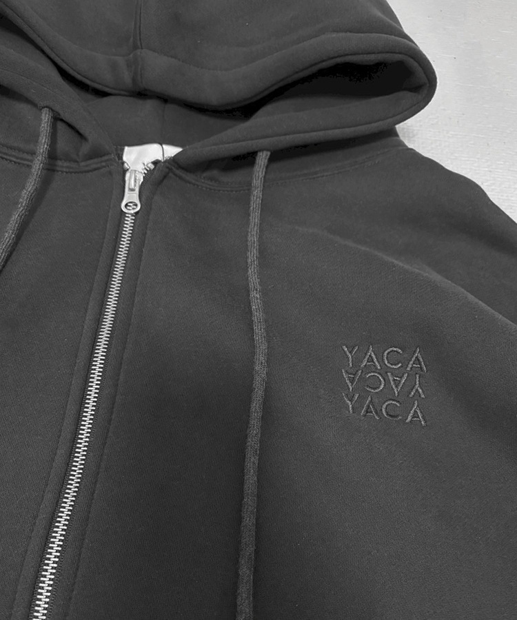 Big Silhouette Logo Zip Parka