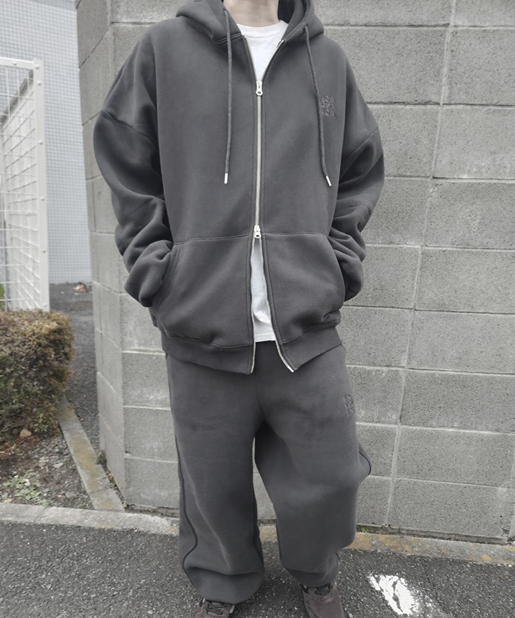 Big Silhouette Logo Zip Parka