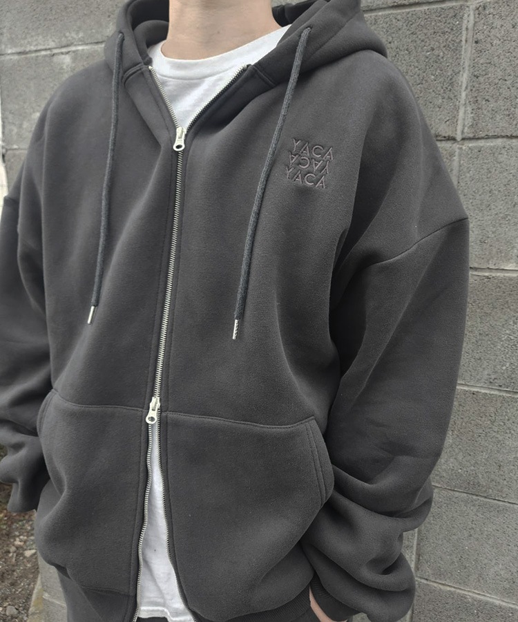 Big Silhouette Logo Zip Parka