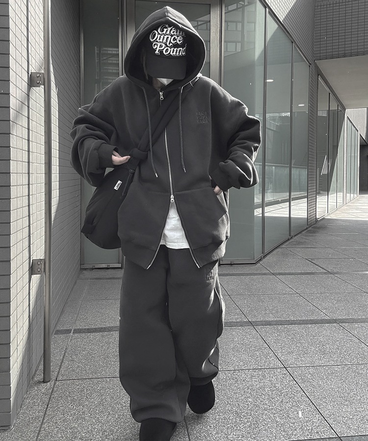 Big Silhouette Logo Zip Parka