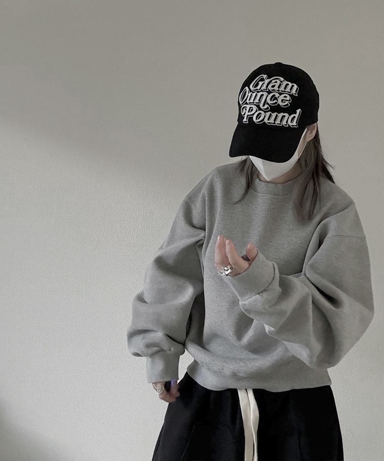 Cropped Crew Neck Sweat