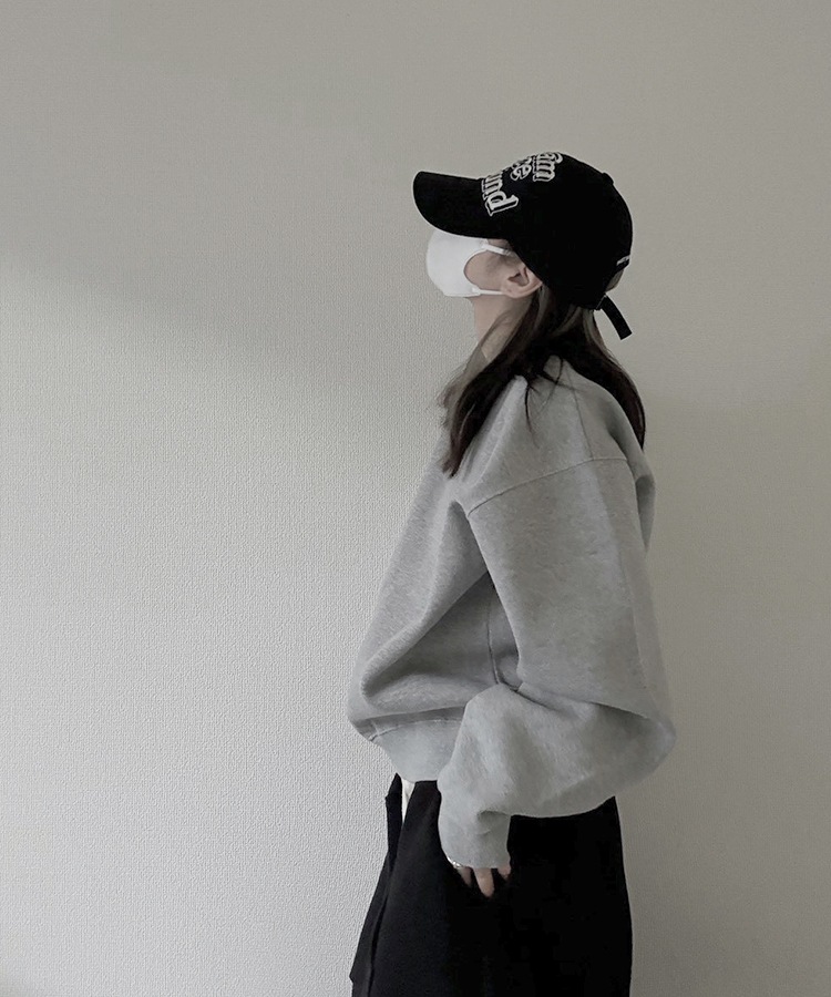 Cropped Crew Neck Sweat