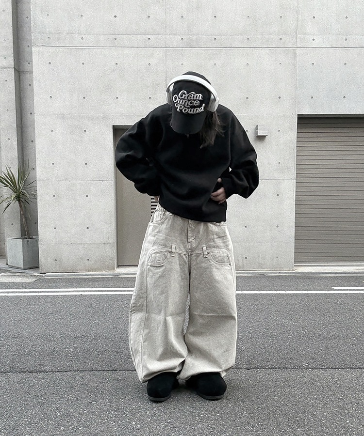 Cropped Crew Neck Sweat