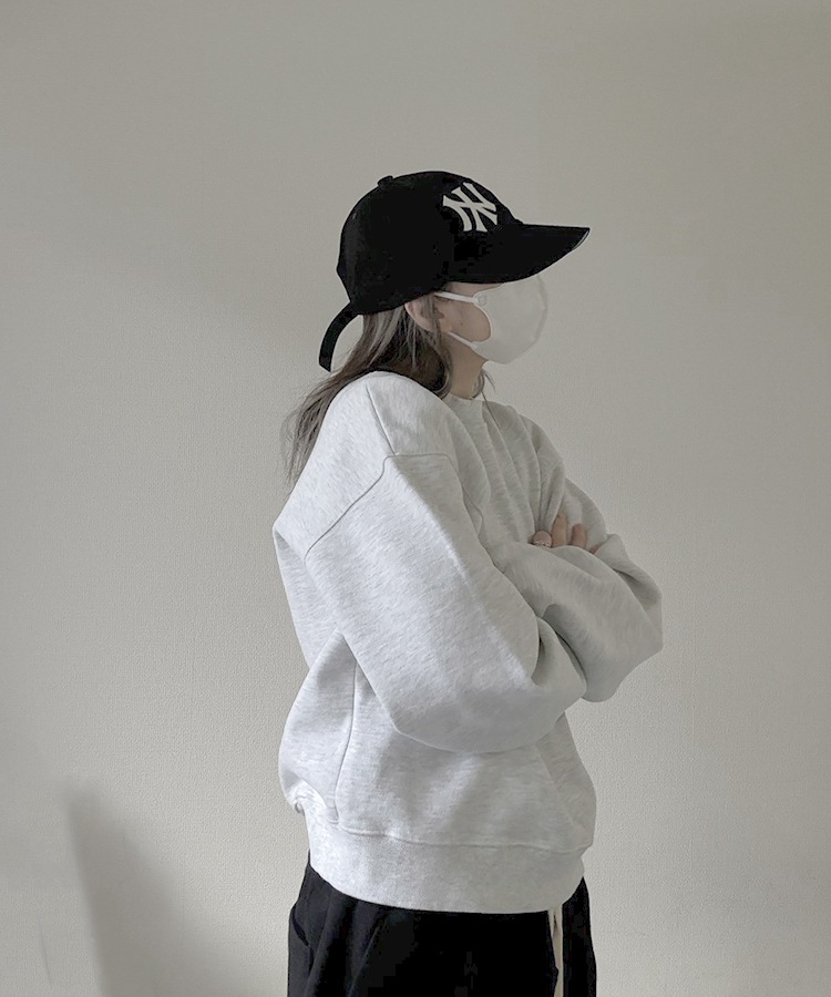 Cropped Crew Neck Sweat