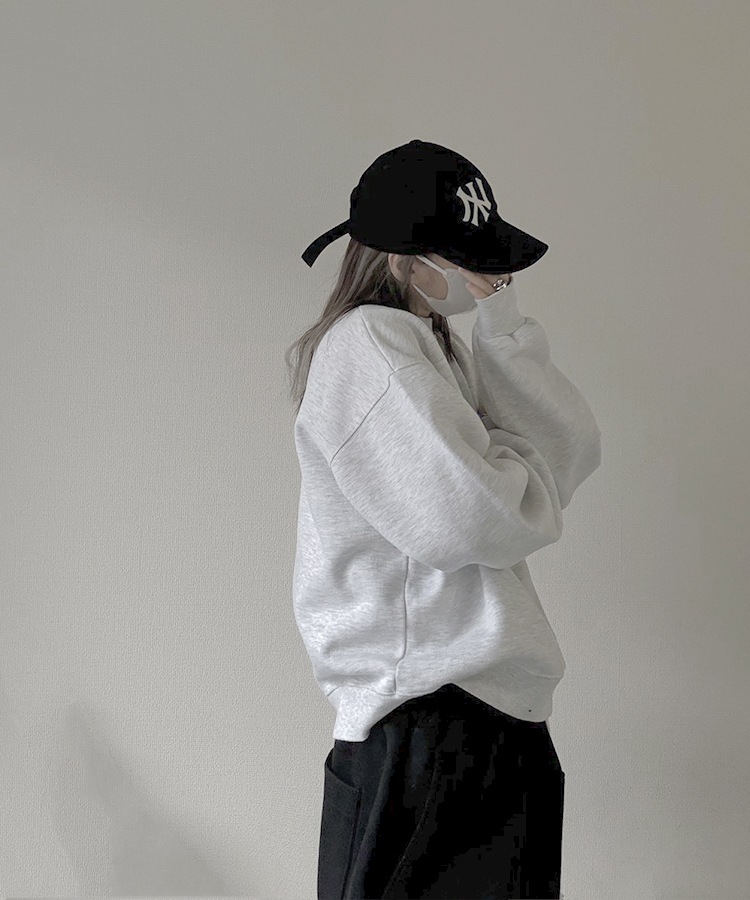 Cropped Crew Neck Sweat