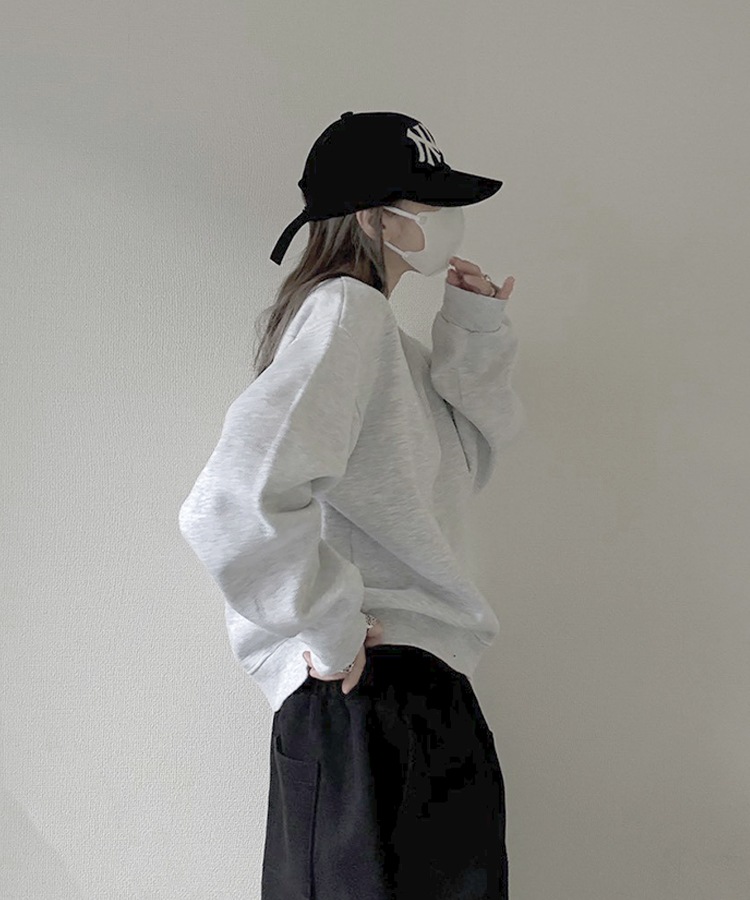Cropped Crew Neck Sweat