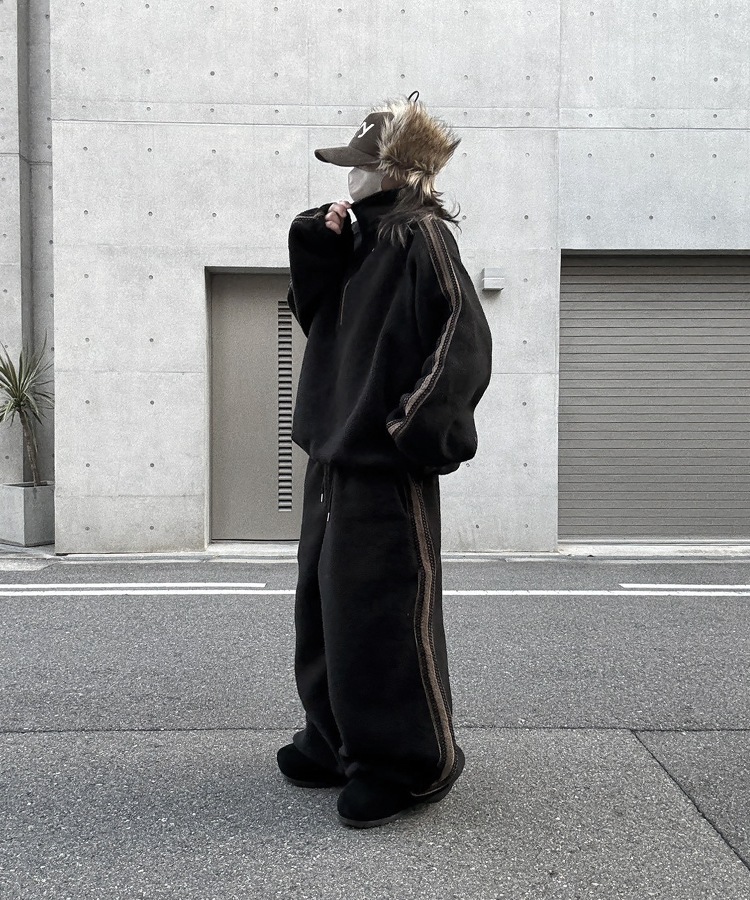 Side Line Boa Fleece Anorak