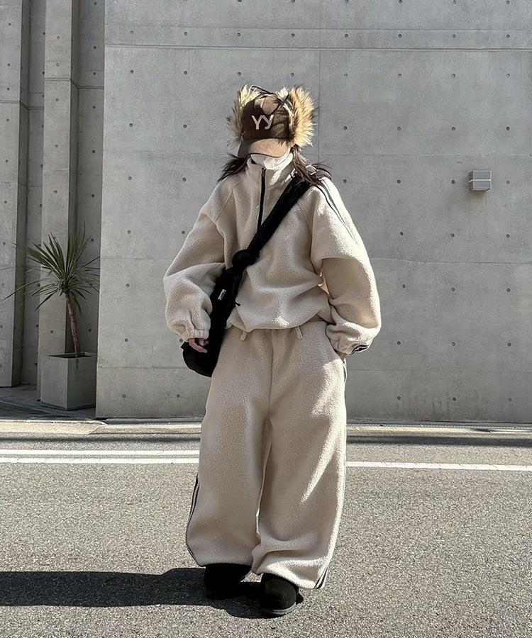 Side Line Boa Fleece Anorak