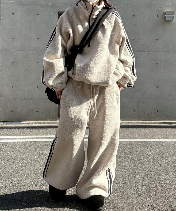 Side Line Boa Fleece Anorak