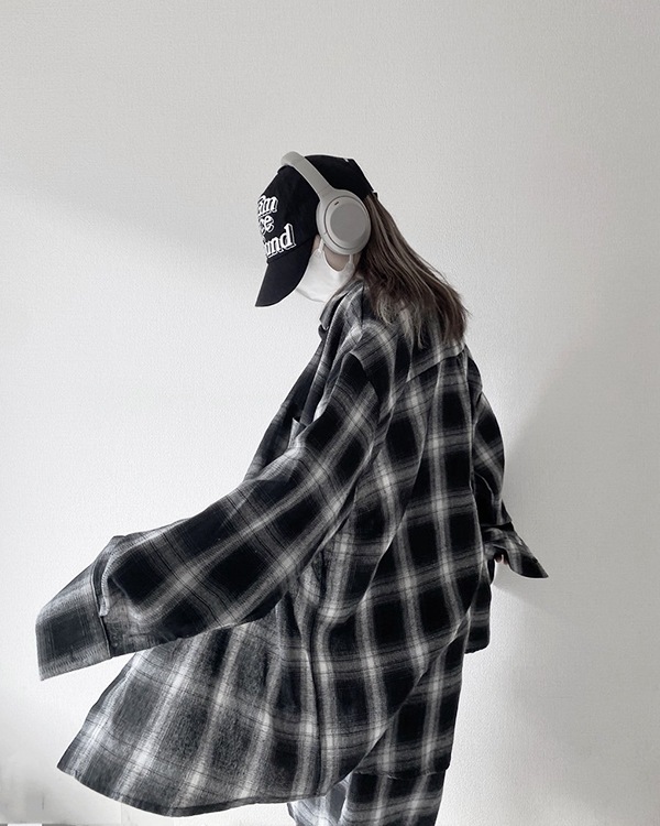 Over Size Check Shirt