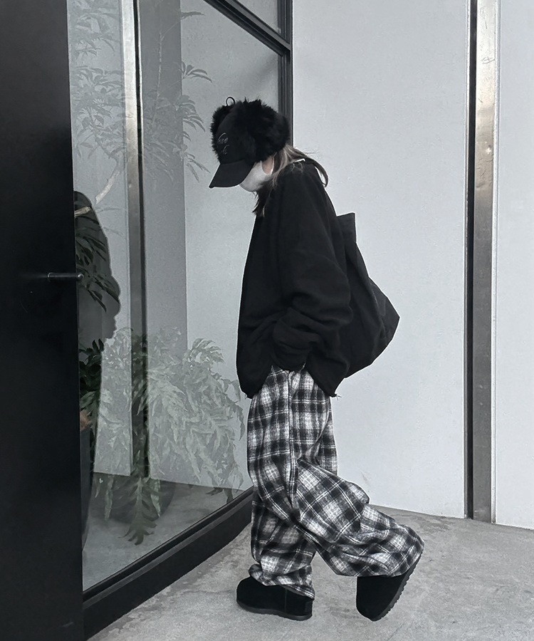 Check Easy Wide Pants