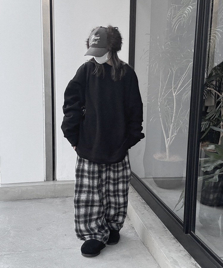 Check Easy Wide Pants