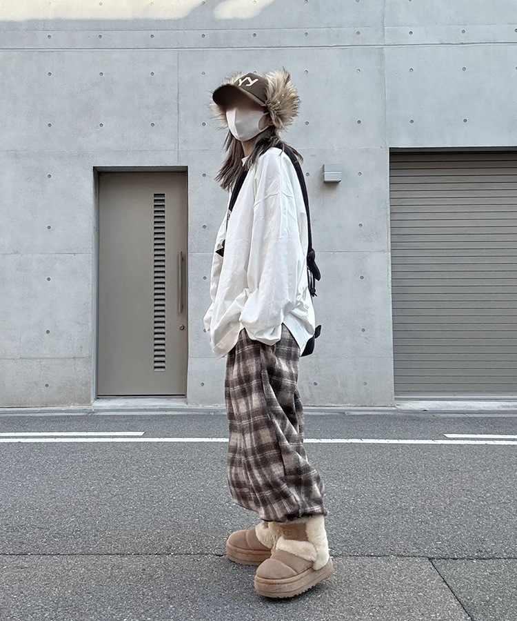 Check Easy Wide Pants