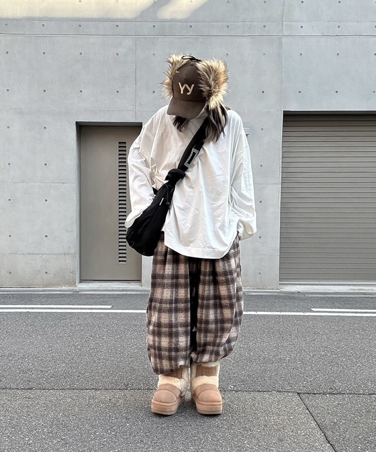 Check Easy Wide Pants