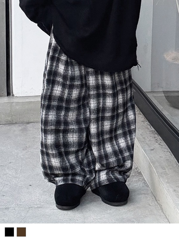 Check Easy Wide Pants