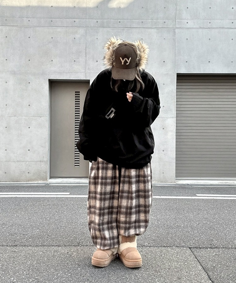 Check Easy Wide Pants