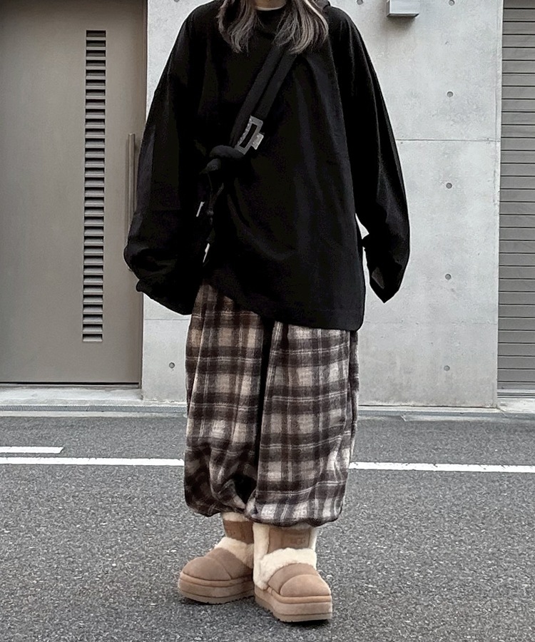 Check Easy Wide Pants