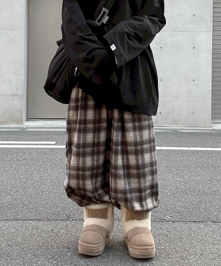 Check Easy Wide Pants